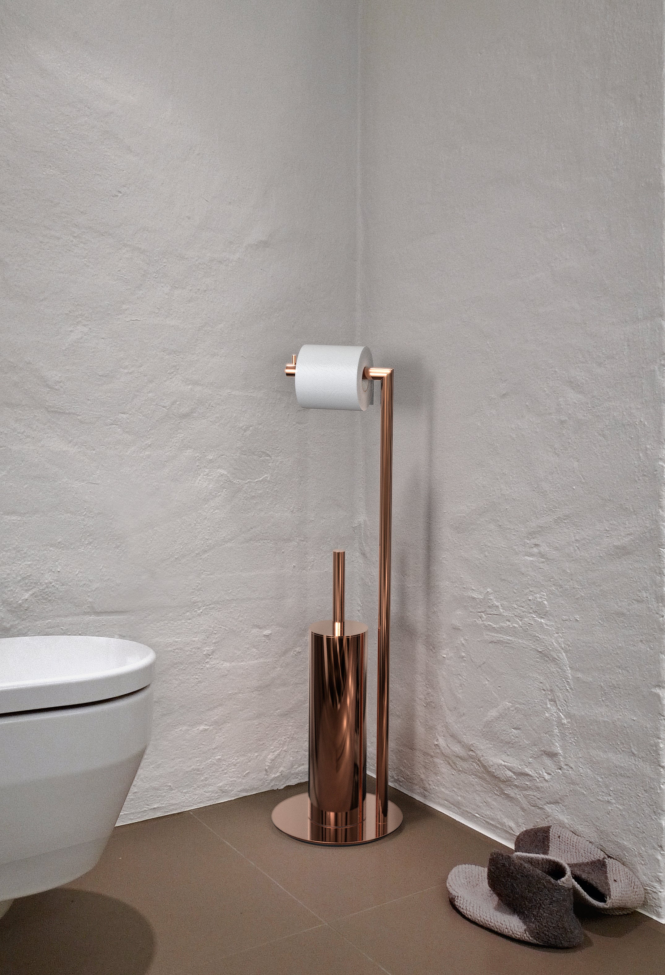 WC brush combination NOVA2 - polished copper