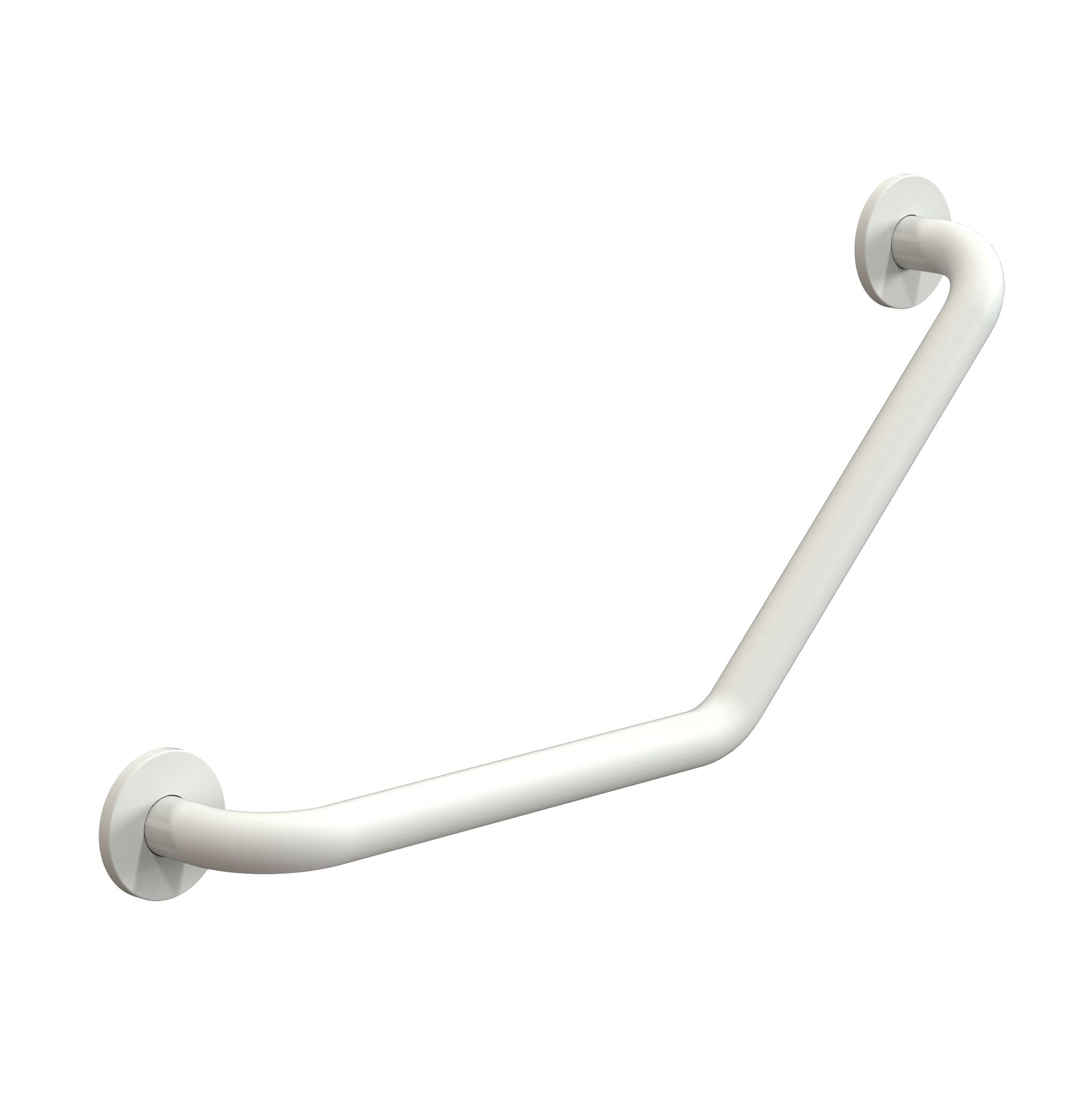 Wandhaltegriff 1964 in Weiß matt von Frost Denmark – rutschfester, formschöner Sicherheitsgriff für modernes, barrierefreies Badezimmerdesign.