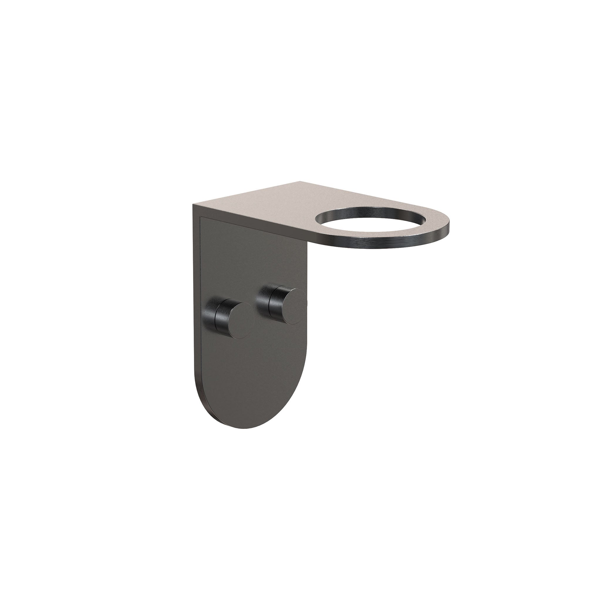 Seifenspenderhalter 1985 von Frost Denmark in gebürstetem Schwarz – minimalistisches Badaccessoire für Designliebhaber