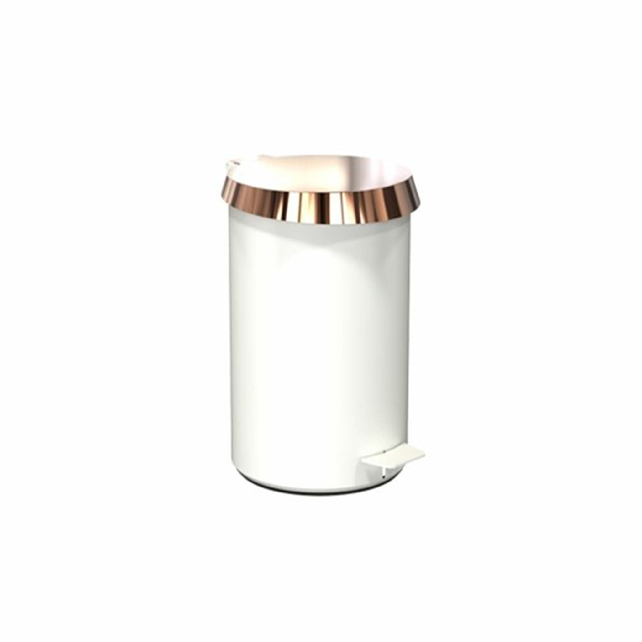 Eleganter Badezimmer-Mülleimer 10 L in Kupfer-Optik – Frost Denmark Pedaleimer mit Soft-Close