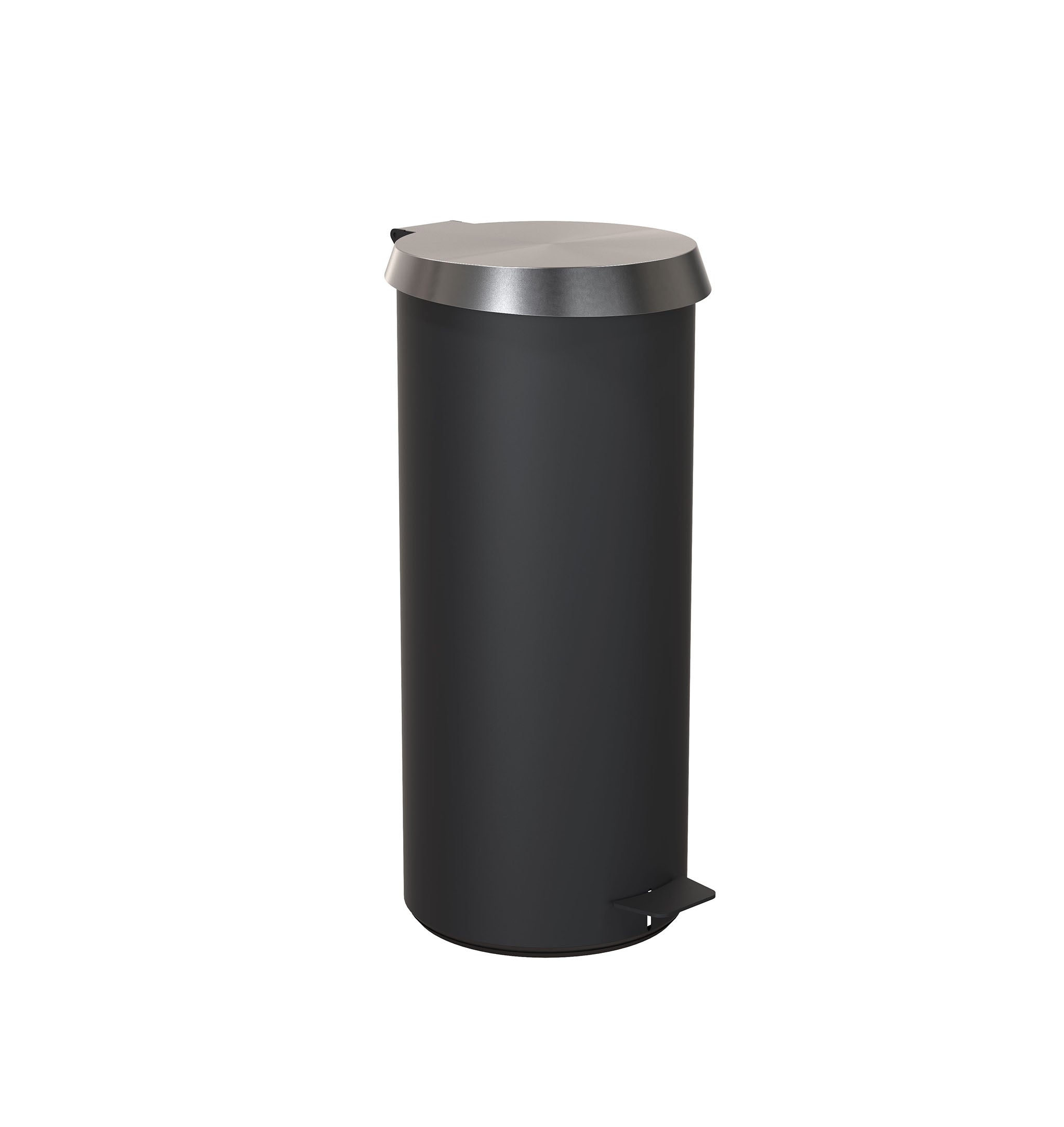 Bad-Treteimer 15 Liter in Schwarz und Edelstahl gebürstet – modernes Design von Frost Denmark