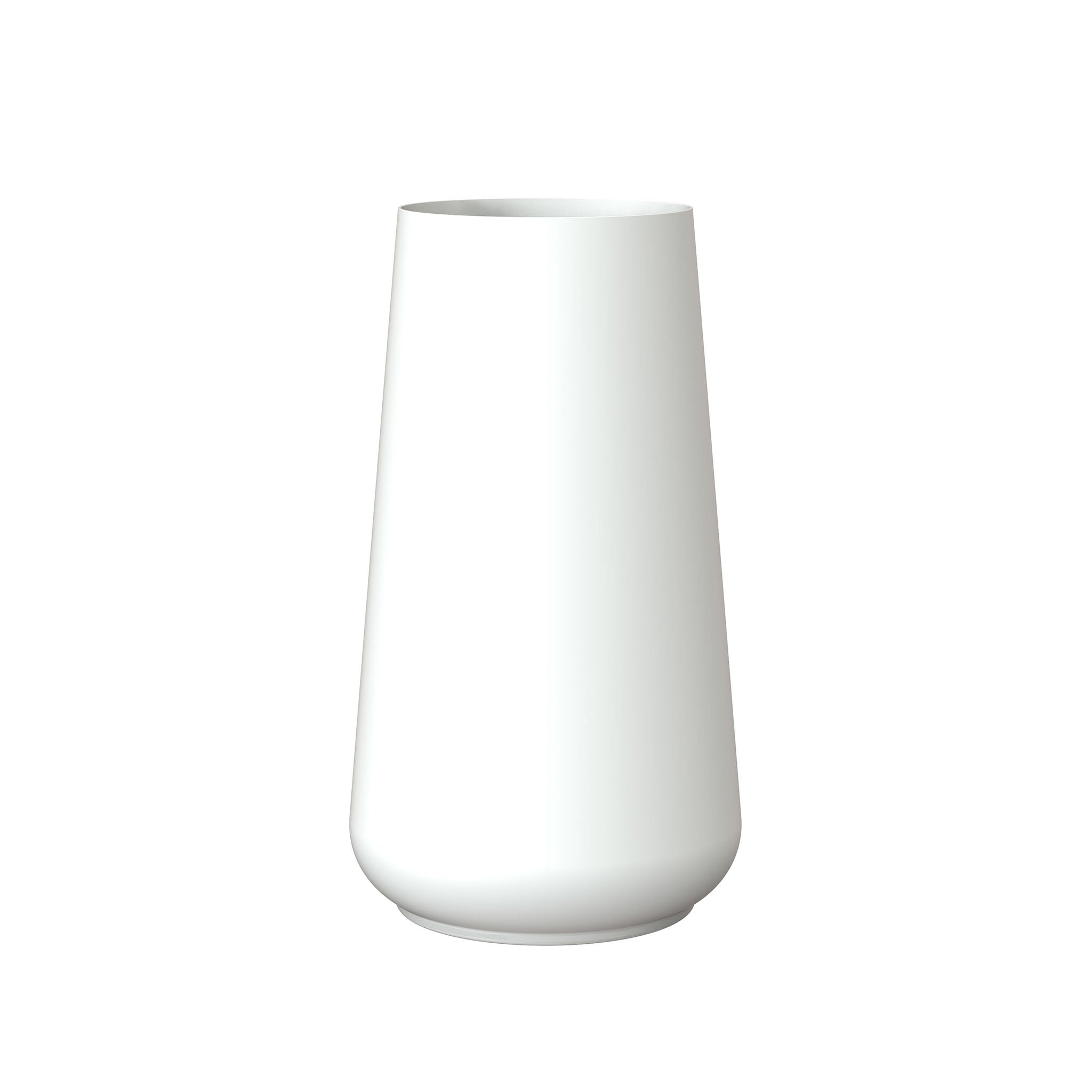 Skandinavisch-puristische Rondo Vase von Frost Denmark in weiß matt – moderner Blickfang für Bad, Schlafzimmer oder Küche.