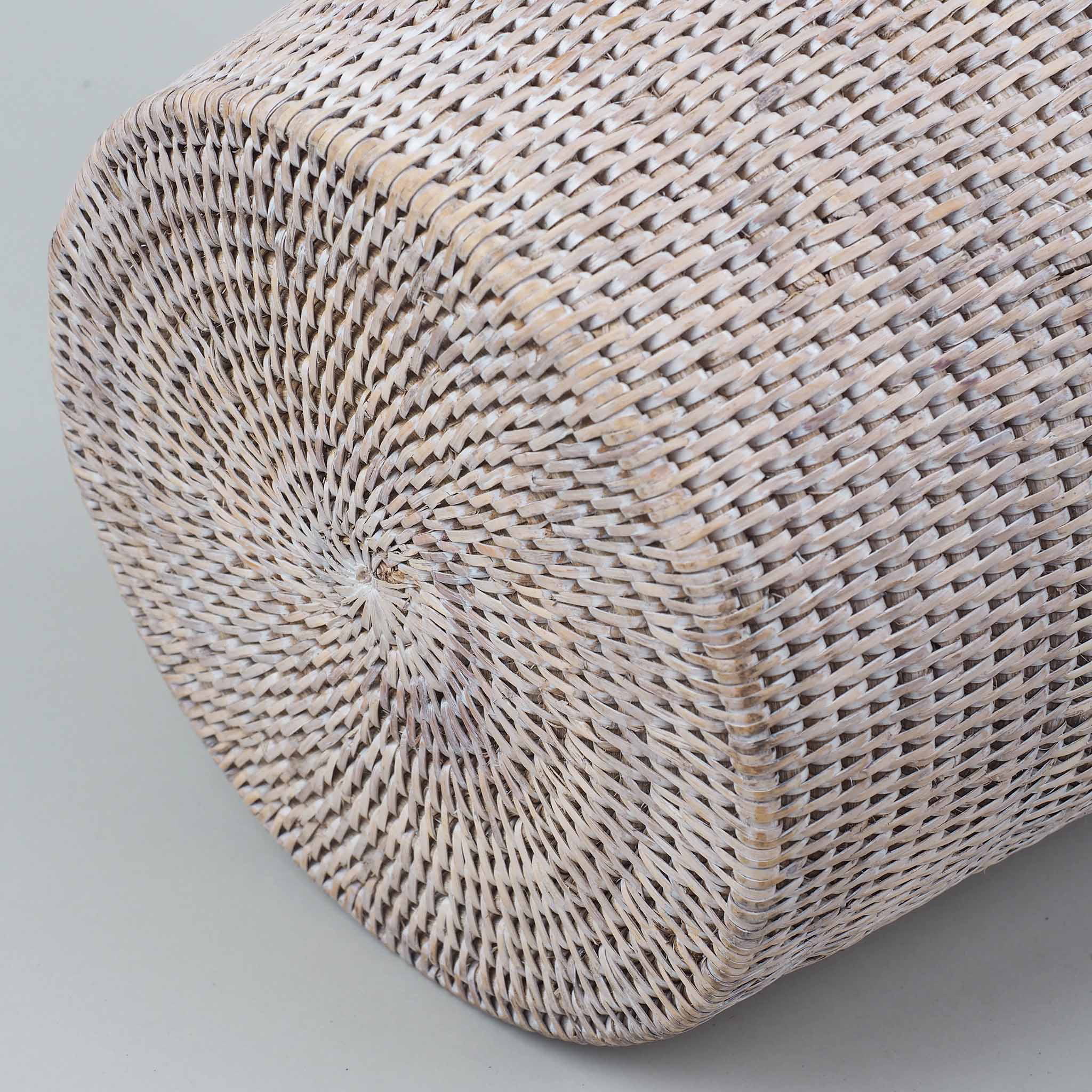 Heller Bambus Badeimer aus handgeflochtenem Rattan, perfektes Accessoire für stilvolle Badezimmereinrichtung, Decor Walther Basket Kollektion, dasfeinebad
