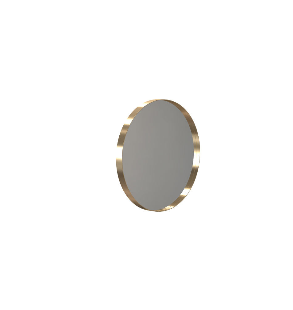 Mirror round FROST 40cm brushed gold