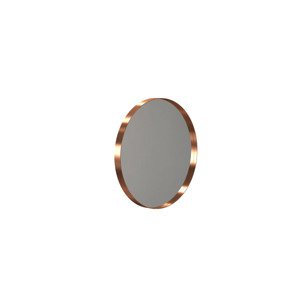 Mirror round FROST 40cm brushed copper