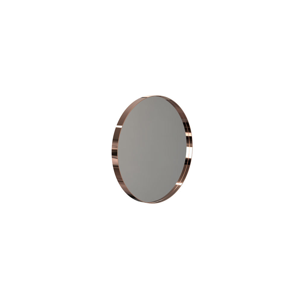 Mirror round FROST 40cm copper