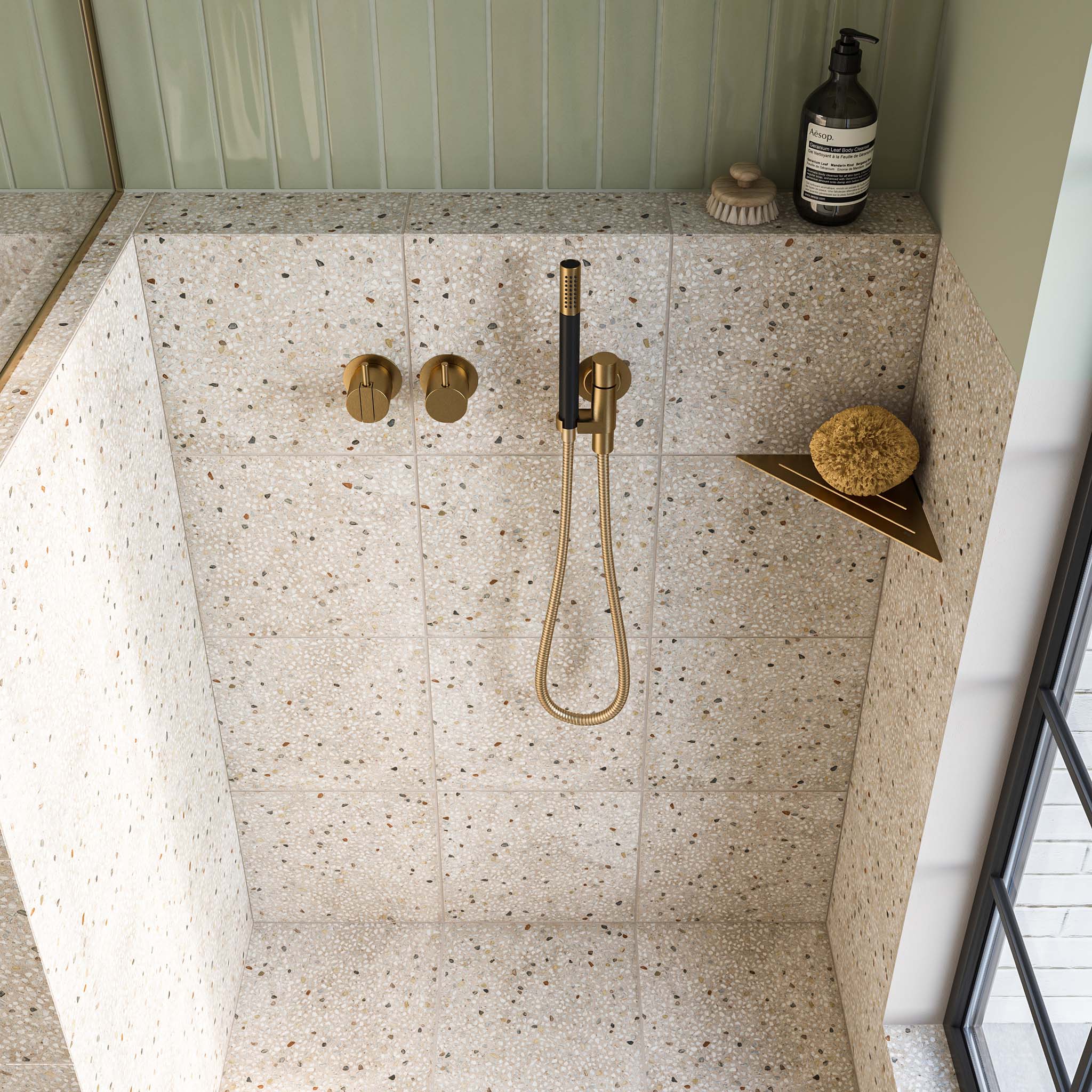 Corner shower shelf Reframe