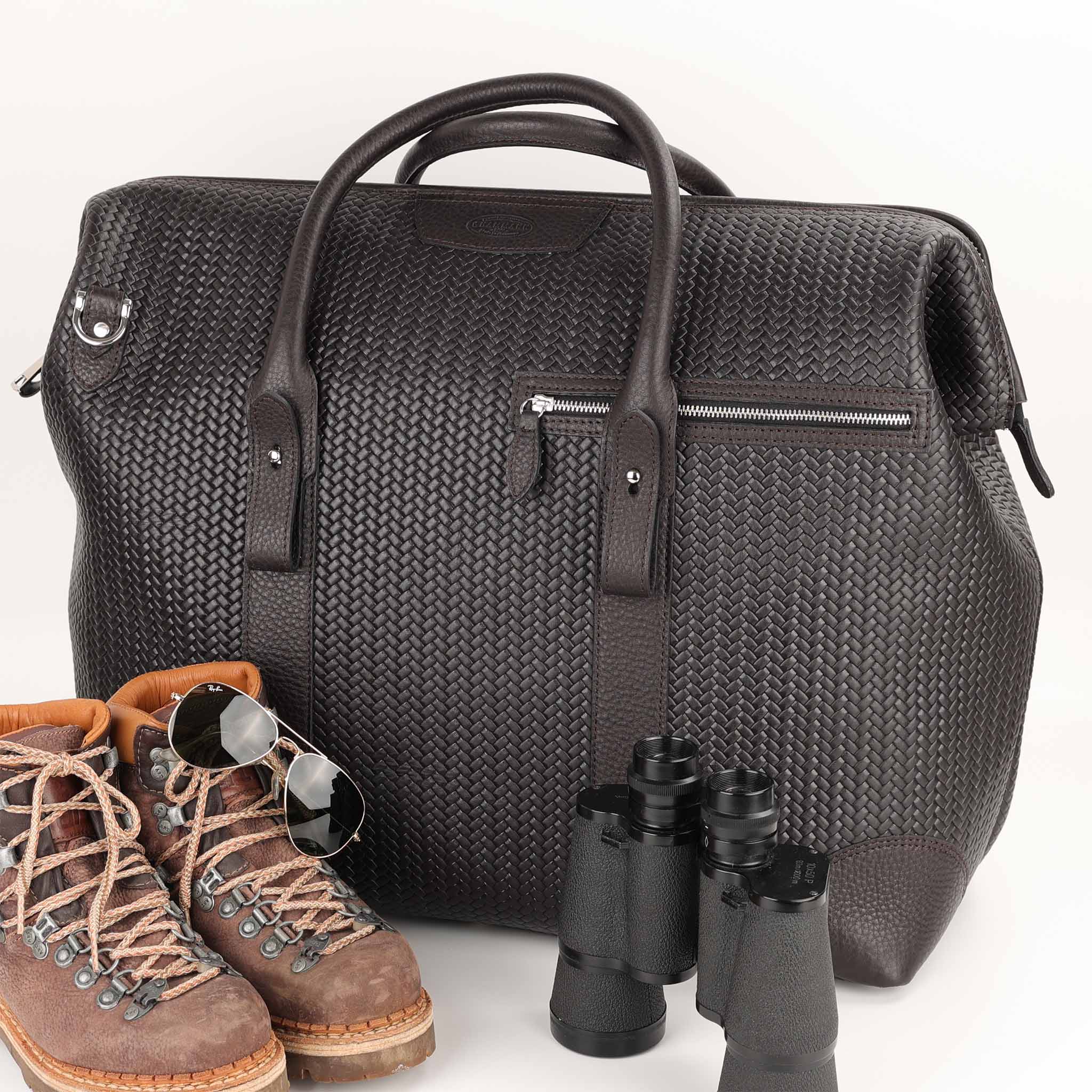 Bolsa de viaje de piel Weekender XL