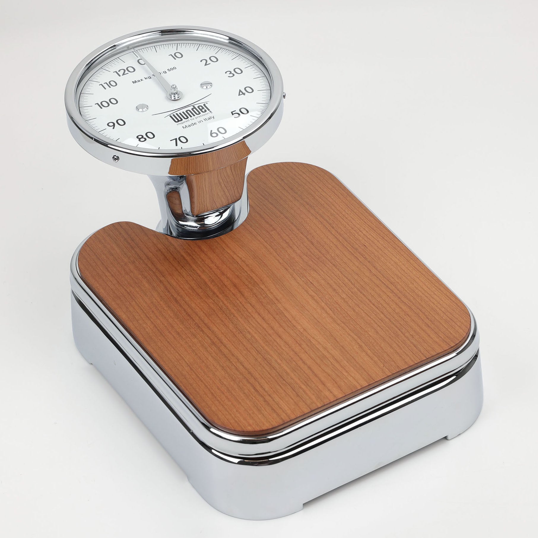 Wunder Personenwaage n° 960 - Cerisier / Chrome