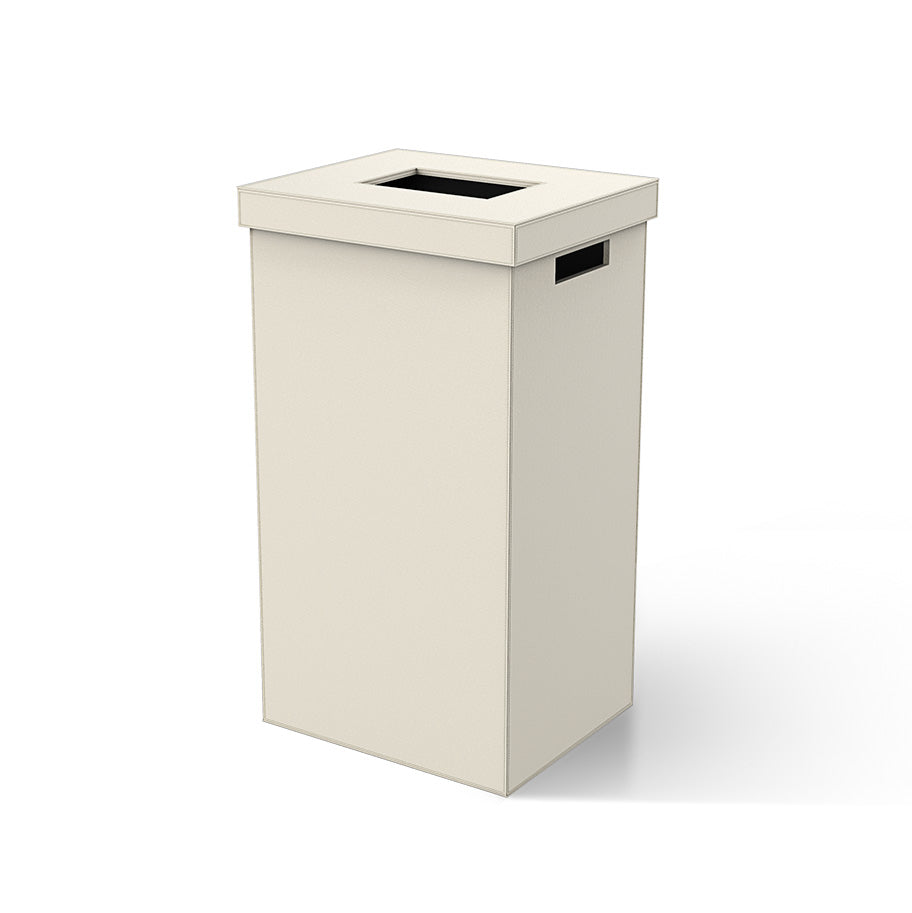 Decor Walther Brownie AWB Wäschebehälter 55 Liter veganes Kunstleder Sandbeige mit Deckel