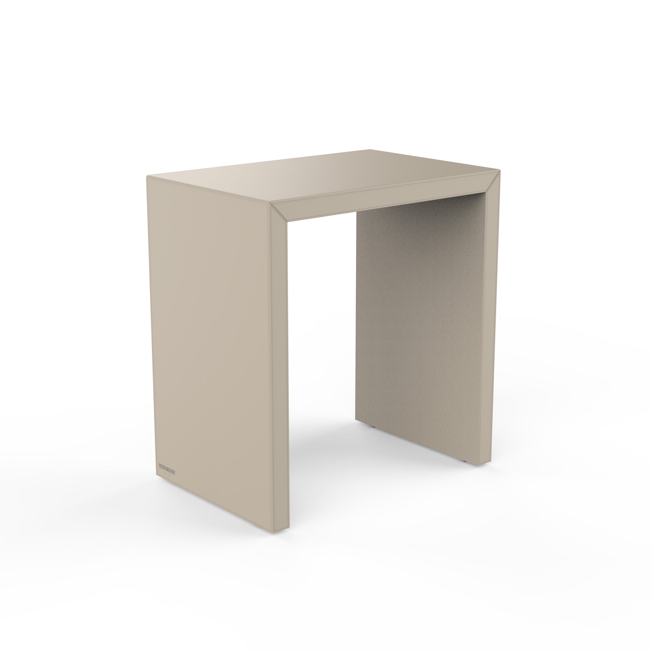 Decor Walther Brownie SIDE Badhocker Sitzhocker veganes Kunstleder Sandbeige wasserfest