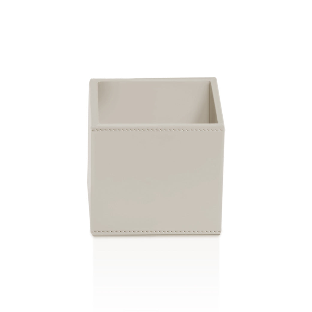 Decor Walther Brownie UB Utensilienbehälter veganes Kunstleder Sandbeige Mehrzweckdose