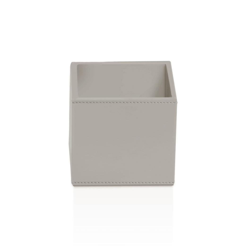 Decor Walther Brownie UB Utensilienbehälter veganes Kunstleder Taupe Mehrzweckdose