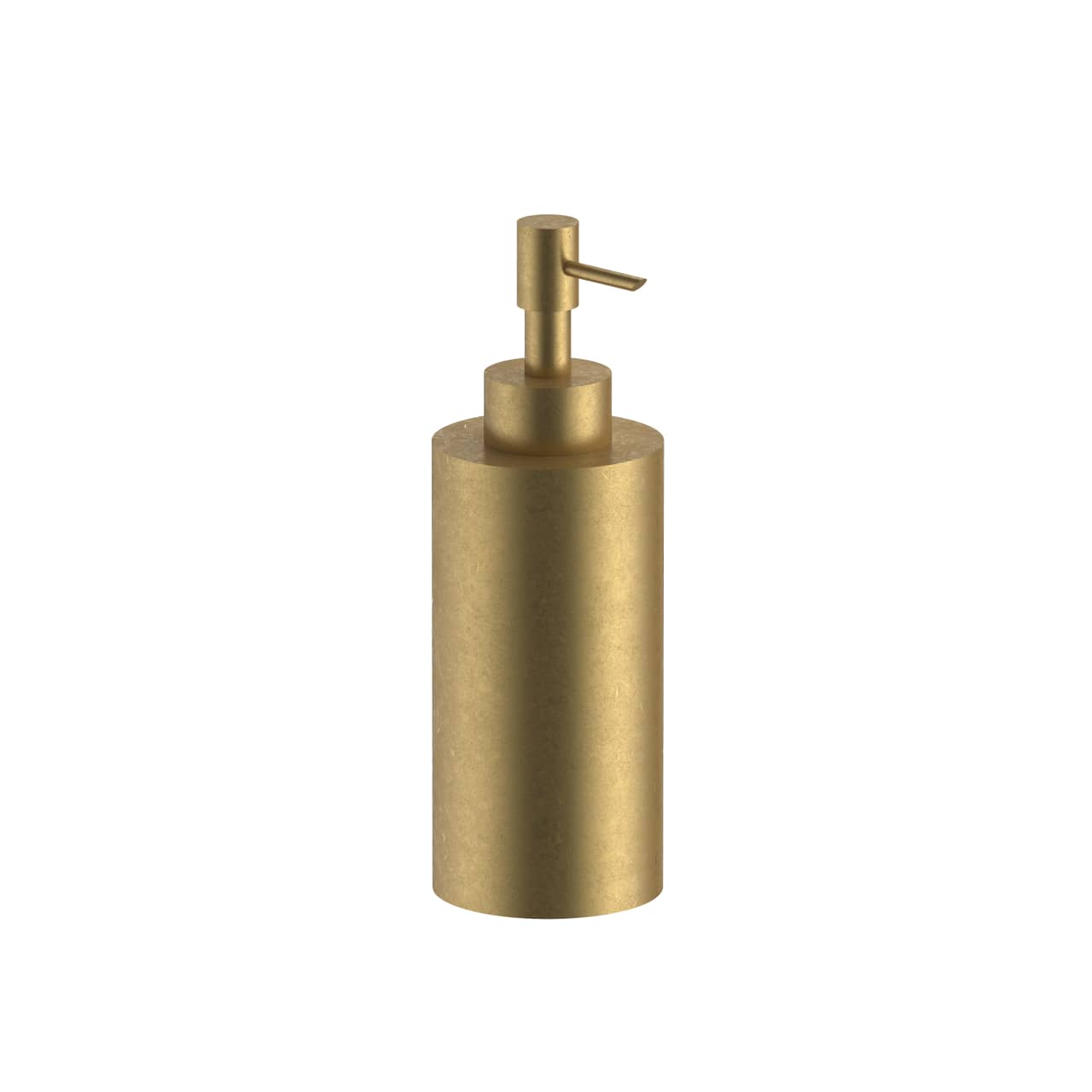 Fantini Seifenspender 7652 Pure Brass PVD. Premium Standseifenspender aus Messing, Young Serie. Hergestellt in Pella, Italien. Schlichte Ästhetik, kombinierbar mit allen Fantini Armaturen. Exklusives Badezimmer.