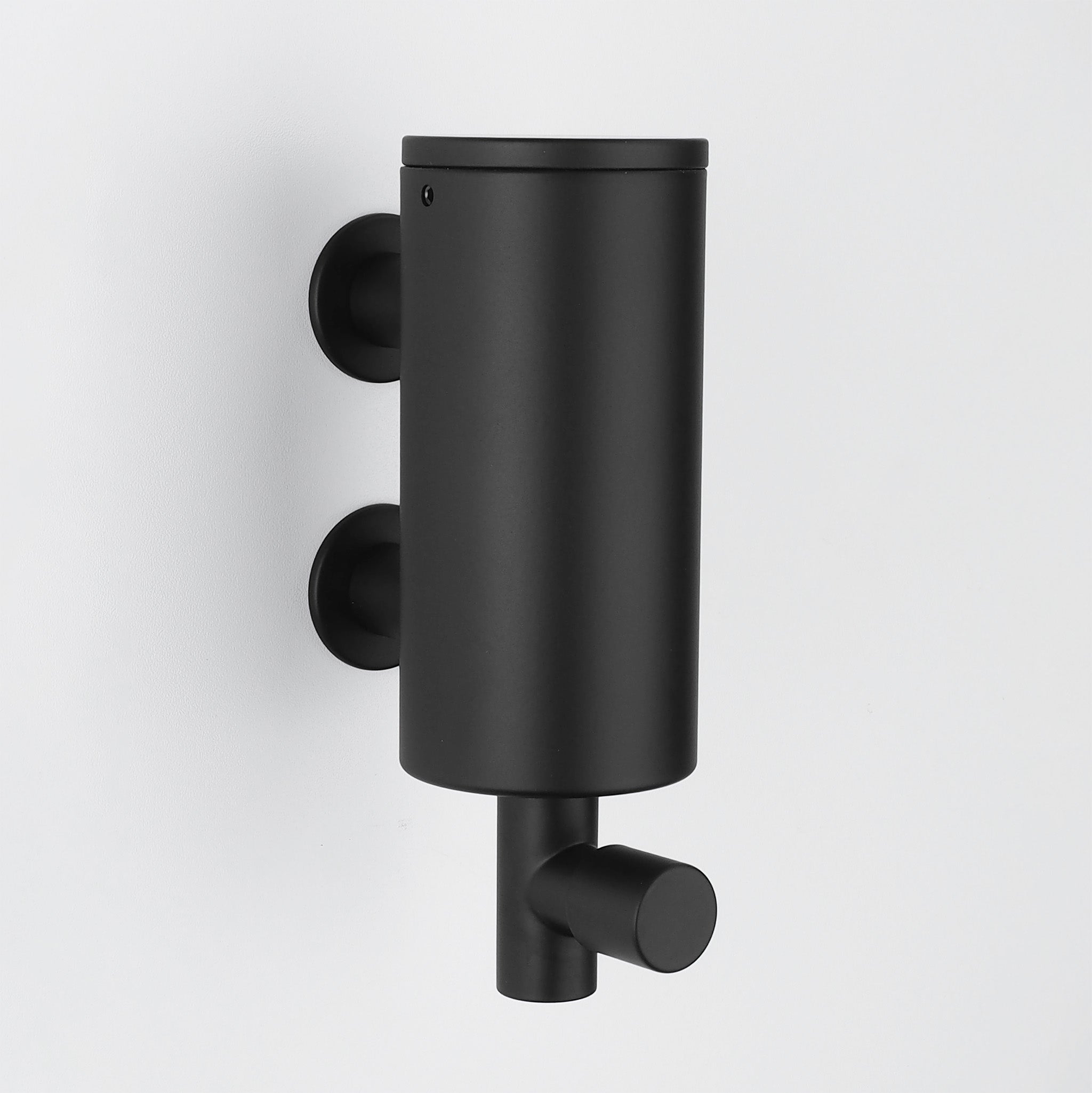 Vola T10JR Wandseifenspender Schwarz matt – minimalistischer Seifenhalter, modernes Badaccessoire.