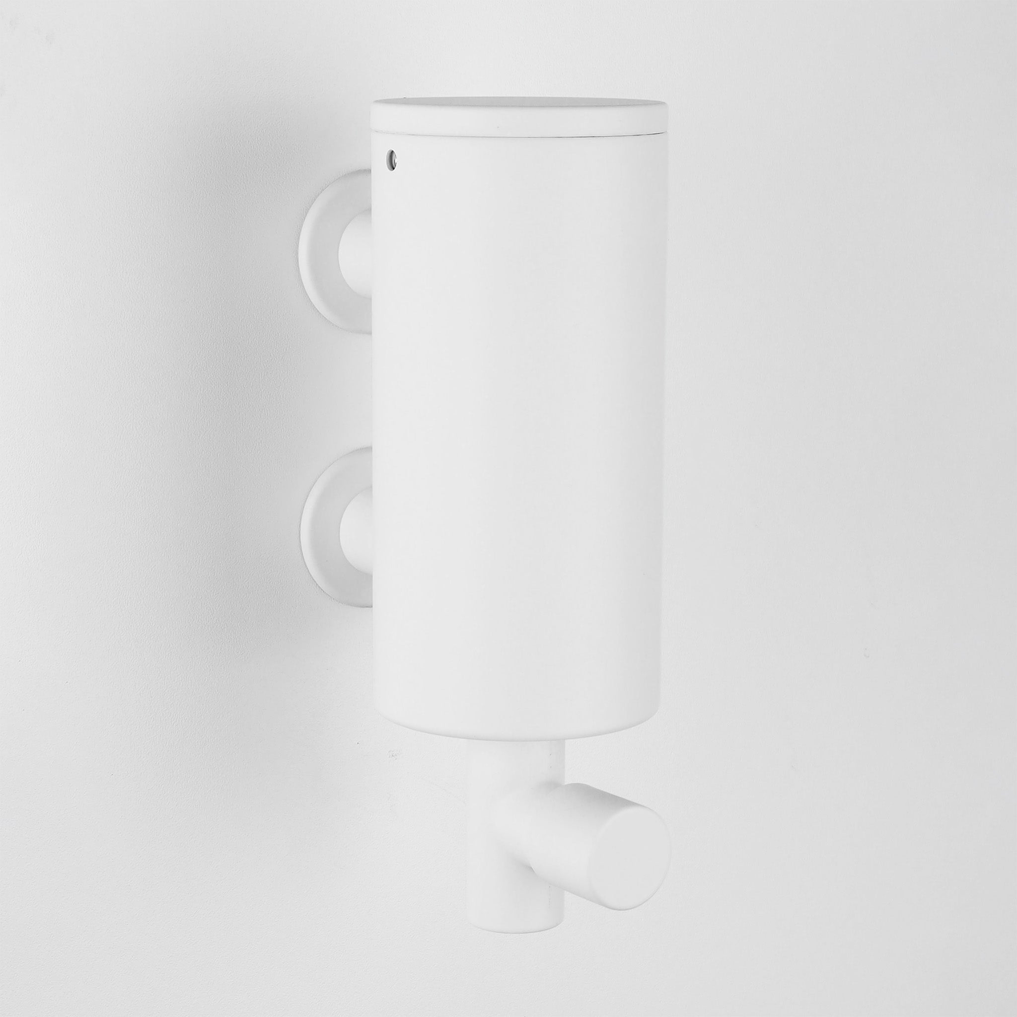 Vola Seifenspender T10JR Weiß matt – dezente Seifenpumpe für Bad und Gäste-WC, dänisches Design.