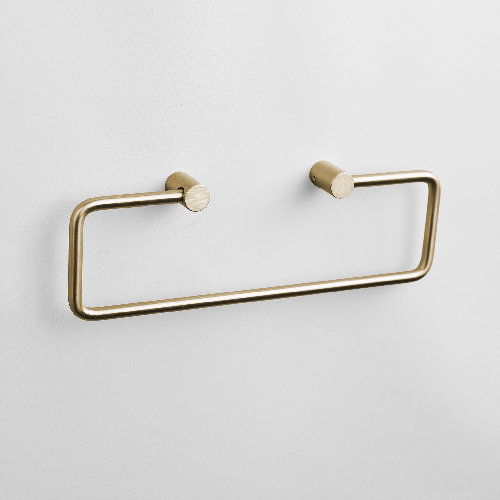 Edler Vola T15-BP Handtuchhalter in gebürstetem Gold, stilvolle Halterung für Handtücher.