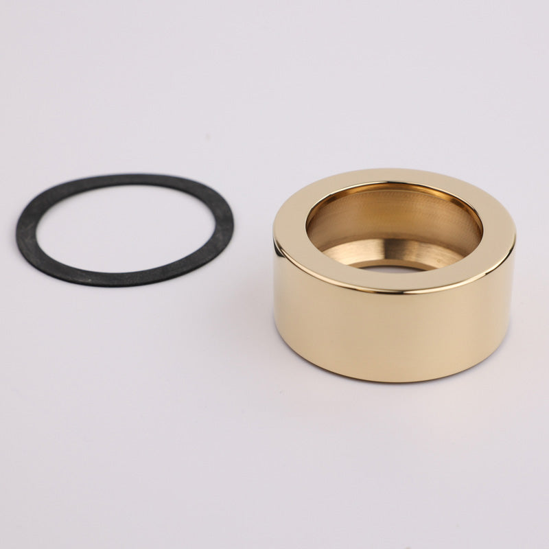 Abstandsstück Vola VR1795 in Messing Natur – Adapterring für Ablaufventil bei Becken mit geringer Bodenstärke.