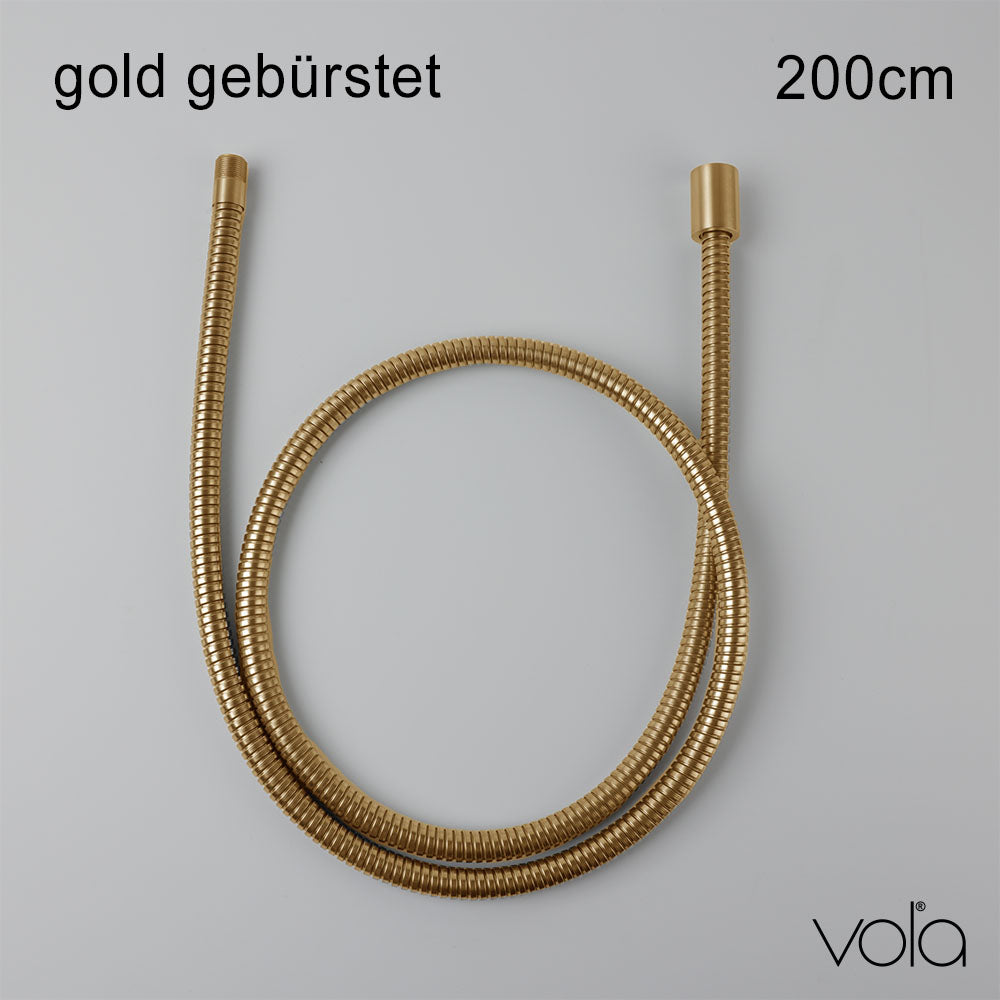 VR1570-70 Brauseschlauch Vola gold gebürstet