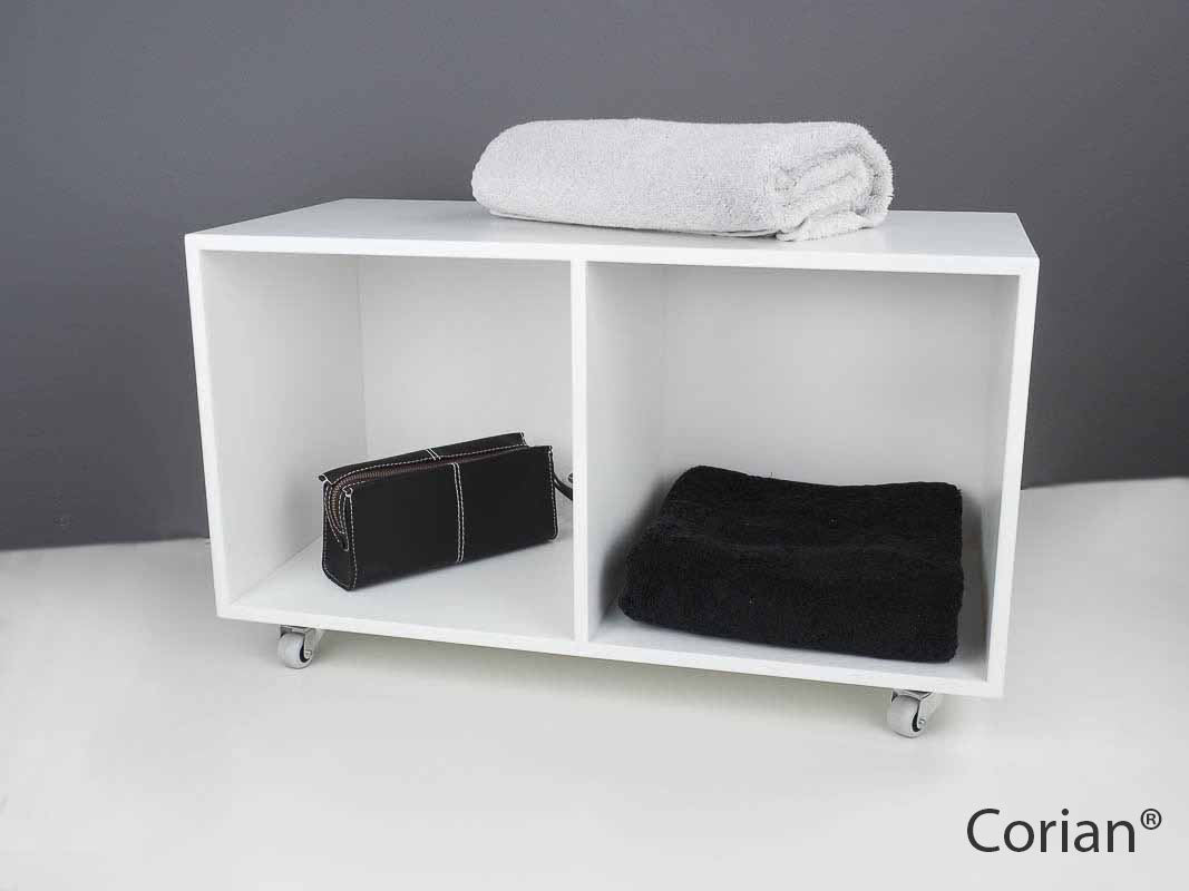 Corian® Rollcontainer DFB-Design N3 weiß